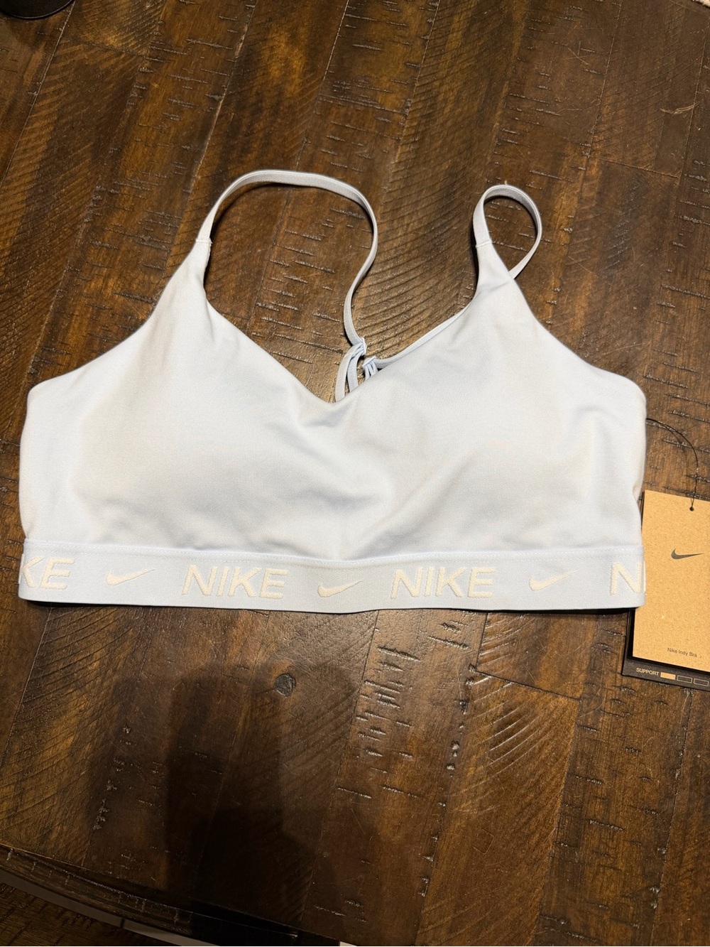 NIKE LADY INDY LIGHT TRAINING SPORTS BRA Celestine Blue - M